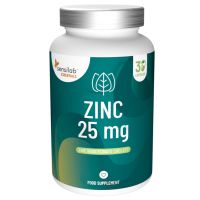 Essentials Zink 25 mg. 30 Kapseln. 25 mg Zink-Bisglycinat-Chelat hochdosiert. Vegan. GMO-frei. Hergestellt in der EU | Sensilab