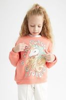 DEFACTO Girl's Crew Neck Sweatshirt