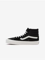 Černé kotníkové tenisky s koženými detaily VANS SK8-Hi