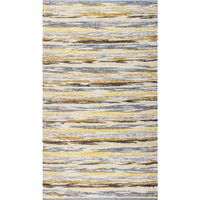 Linea Natura RUČNĚ TKANÝ KOBEREC, 170/230 cm, žlutá, šedá