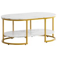 Livetastic KONFERENČNÝ STOLÍK, biela s vysokým leskom, kompozitné drevo, 100/60/45 cm
