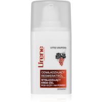 Lirene Rejuvenating Care Resveratrol Smoothing Eye & Eyelid Cream-Gel pomlajevalna krema za predel okoli oči proti oteklinam in temnim kolobarjem 15 m