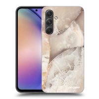 Silikónový prehľadný obal pre Samsung Galaxy A54 5G A546B - Cream marble