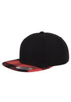 Plaid Flanell Peak Snapback blk/red