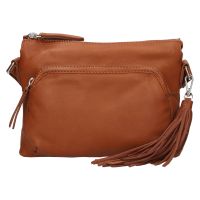 Női bőr crossbody kézitáska The Trend Emma - konyak