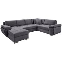 Livetastic SEDACÍ SOUPRAVA, textil, šedá