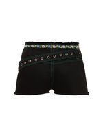Robin Fitted Denim Shorts W/belt