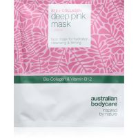 Australian Bodycare B12 + Collagen plátýnková maska pro hydrataci a vypnutí pokožky 1 ks