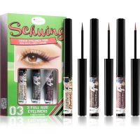 theBalm Schwing® Liquid Eyeliner Trio dauerhafter flüssiger Eyeliner 3x1,7 ml