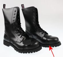 NEVERMIND Stiefel - 10 Loch - Black Polido - BESCHÄDIGT 46