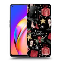 Silikónový čierny obal pre OPPO A94 5G - Christmas