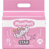 MonPeri Star Size XS одноразові підгузки 2-4 kg 28 кс