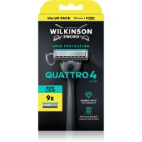 Wilkinson Sword Quattro brivnik + nadomestne britvice 9 kos
