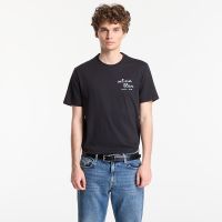 T-shirt Calvin Klein Jeans Ss 30S Eu Ck Trvl Lines Seasonal Tee Black S
