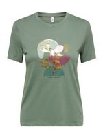 ONLY Majica 'ONLKITA'  zlatna / žad / kraljevski zelena / ljubičasta