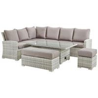Ambia Garden JEDÁLENSKÁ TERASOVÁ SÚPRAVA kov, plast, sklo, textil