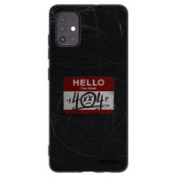 Silikónový čierny obal pre Samsung Galaxy A51 A515F - HELLO 404