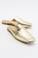 LuviShoes Ronda Gold Women's Slippers