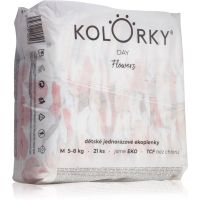 Kolorky Day Flowers eldobható ÖKO pelenkák M méret 5-8 Kg 21 db