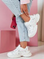 Sportowe sneakersy damskie BLAZERO białe Dstreet