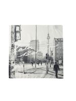 Lala Berlin Ručnik 'Berlin'  siva / svijetlosiva / crna / prljavo bijela