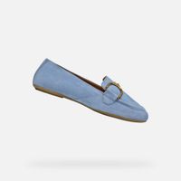 Light blue women's moccasins Geox Palmaria - Women's