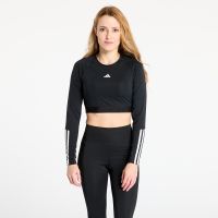 T-shirt adidas Hyperglam Training Cropped Long Sleeve Long-Sleeve Top Black/ White L