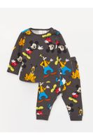 LC Waikiki Crew Neck Disney Printed Baby Boy Pajamas Set