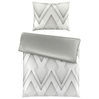 Novel OBOJSTRANNÁ POSTEĽNÁ BIELIZEŇ, satén, sivá, 140/200 cm