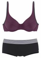 s.Oliver Bikini  ljubičasta / crna / bijela