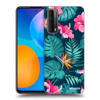 Silikónový čierny obal pre Huawei P Smart 2021 - Pink Monstera