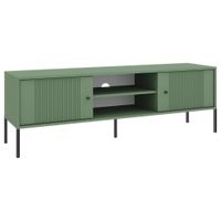Xora NÍZKA KOMODA, tmavozelená, 154,5/50,5/39 cm
