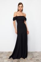 Trendyol Black Woven Elegant Evening & Graduation Dress