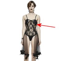 koszulka gotycki and punk damskie - Sanity Assassin Gothic Mesh - DEVIL FASHION - MY950 XS-M