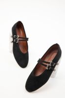 Soho Black Suede Women's Ballerinas (19935)