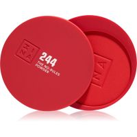 3INA The No-Rules Powder multifunktionales Make-up für Augen, Lippen und Gesicht Farbton 244 - Classic red, shimmer 8 g