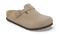 Birkenstock Boston Kids Suede Leather Narrow Fit Děti - Sandály Birkenstock - Hnědá - 1027875-32 - Size: 32