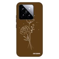 Fashion Case pre Xiaomi 14 - Brown flowers