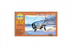 Model Jak-23 plast 12,1 x11,2cm v krabici 25x14,5x4,5cm