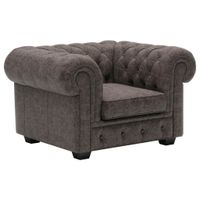 Landscape KŘESLO CHESTERFIELD, kůže, tmavě hnědá