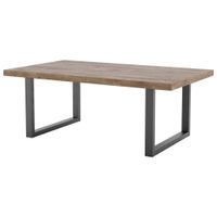 Hom`in KONFERENČNÝ STOLÍK, čierna, koňaková, kov, kompozitné drevo, 120/70/45 cm