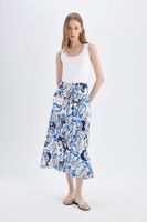 DEFACTO Patterned A-Line Midi Skirt