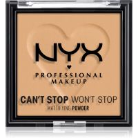 NYX Professional Makeup Can't Stop Won't Stop Mattifying Powder mattító púder árnyalat 05 Golden 6 g