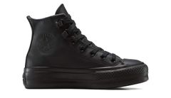Converse Chuck Taylor All Star Lift Platform Leather Ženy - Tenisky Converse - Černá - A12969C-5.5 - Size: 5.5