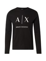ARMANI EXCHANGE Majica  crna / bijela