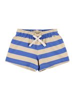 Striped Cotton Blend Shorts