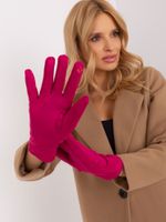 Fuchsia Smooth Winter Gloves