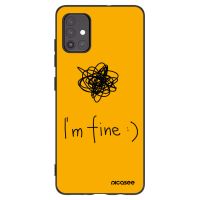 Silikónový čierny obal pre Samsung Galaxy A51 A515F - I am fine
