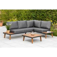 Gardenson TERASOVÁ SEDACIA SÚPRAVA drevo, kov, textil