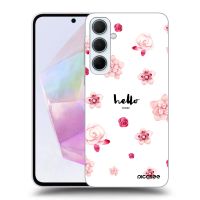 Silikónový čierny obal pre Samsung Galaxy A35 5G A356B - Hello there
